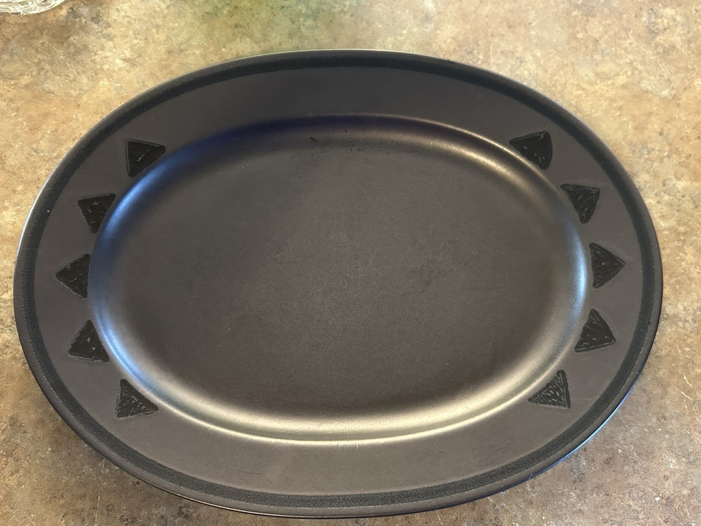 Pfaltzgraff Midnight Sun Stoneware Oval Serving Platter