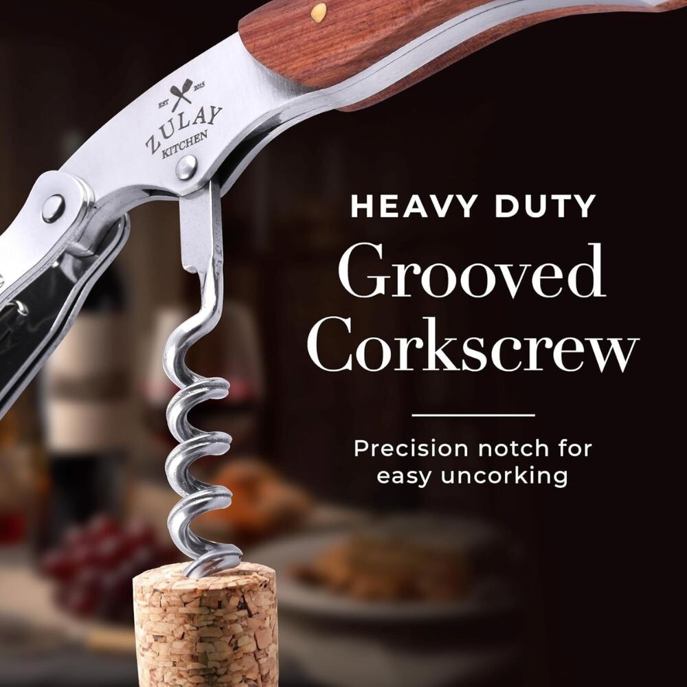 Zulay Waiter’s Corkscrew Bottle Opener