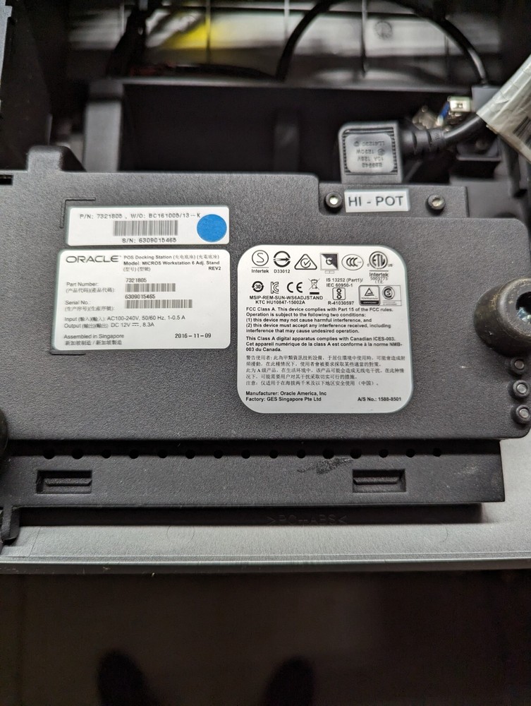 Micros Workstation 6 (WS6) POS Terminal. Includes Cash Drawer and Printer