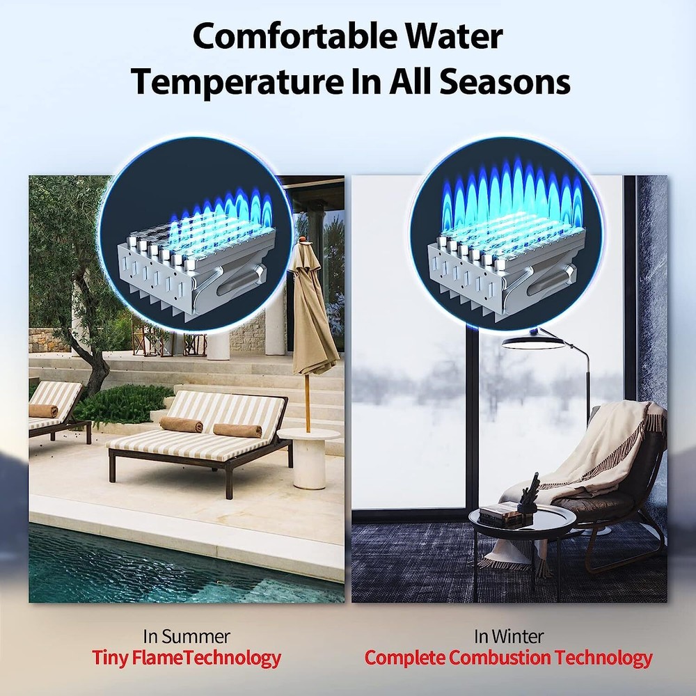 【99% NEW】12L 3.6 GPM Tankless Water Heater Propane 80,000BTU Instant Hot Boiler