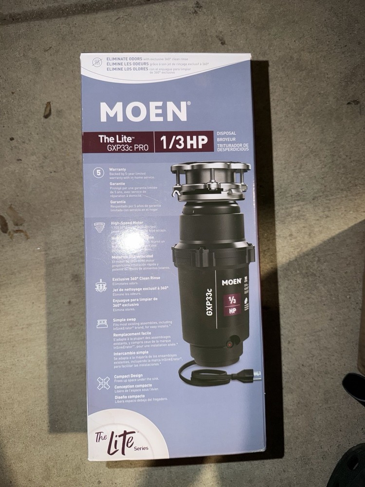Moen GXP33C Pro 1/3 HP Garbage Disposal