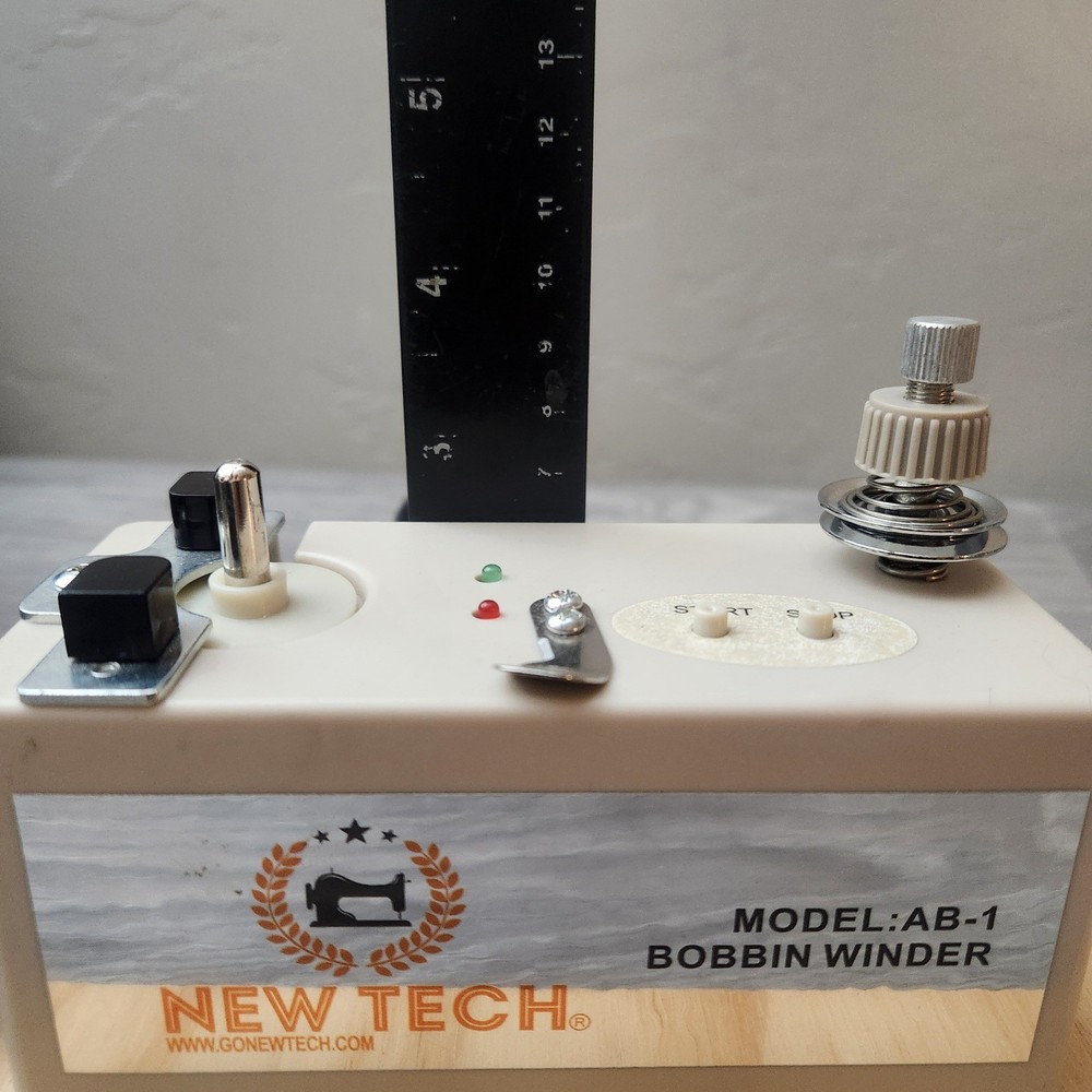 New Tech AB-1 Automatic Bobbin Winder Portable Sewing Machine Accessory White