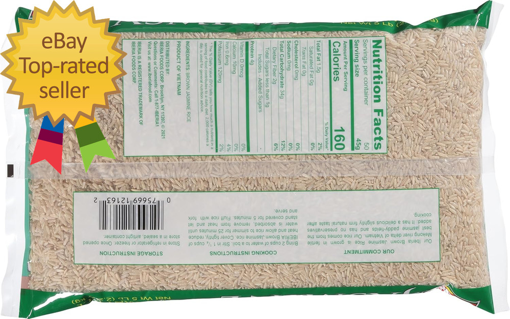 Brown Jasmine Rice, 5 Lbs.