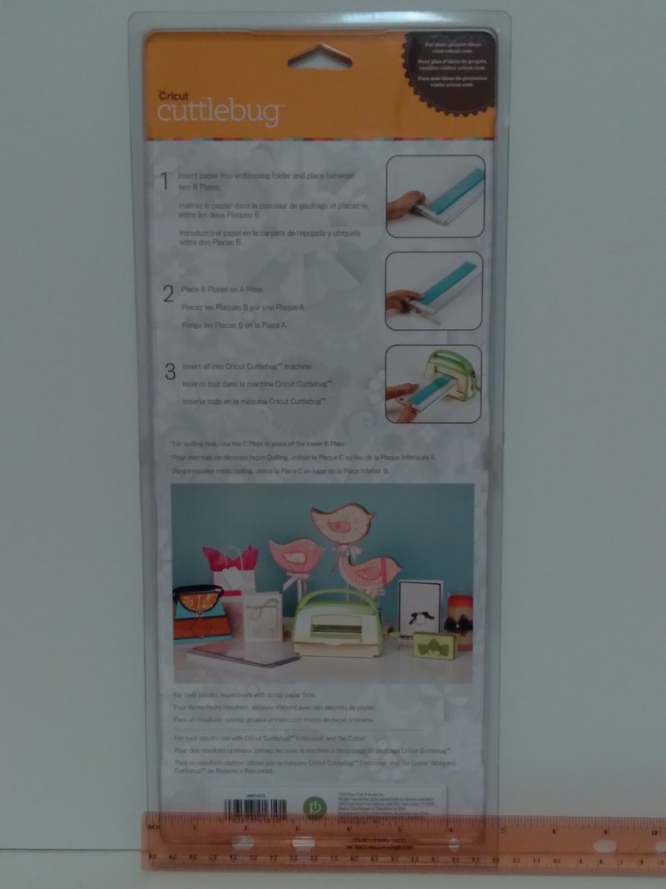 Cricut Cuttlebug - New - 2 Cutting Plates - B Plates - 5.87 " x 13 "