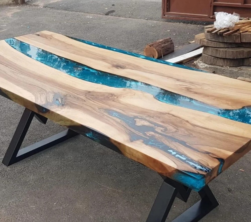 Custom Order Epoxy Resin Table - Epoxy Resin Dining Table, Epoxy Table Home Deco