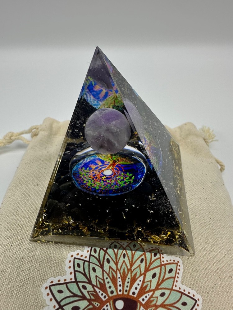 Mindful Souls EMF Protection Galaxy Orgone Pyramid