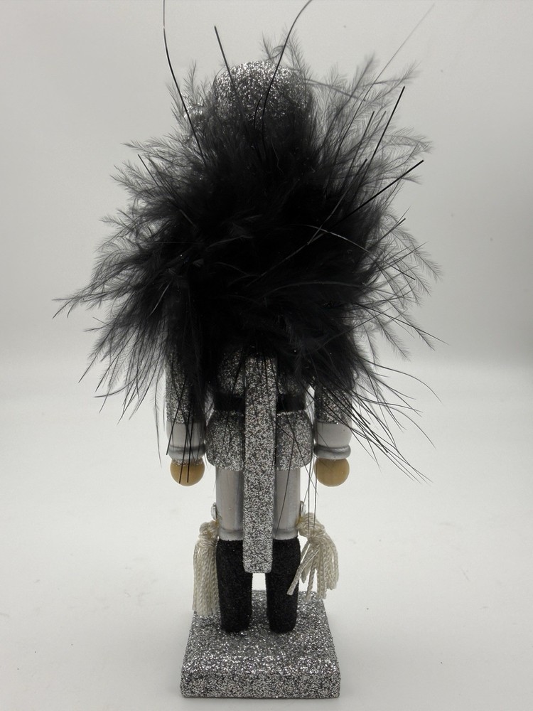 Hollywood Nutcrackers™ Kurt Adler 6" Silver & Black Glittered Soldier