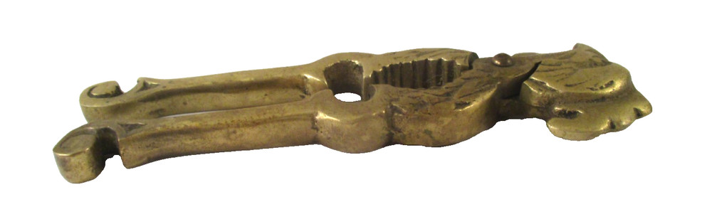 Vintage SOLID BRASS PARROT NUT CRACKER