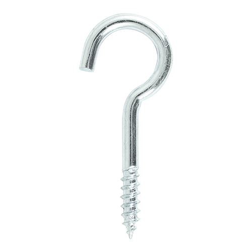 Timco - Screw Hooks - Zinc (80mm)
