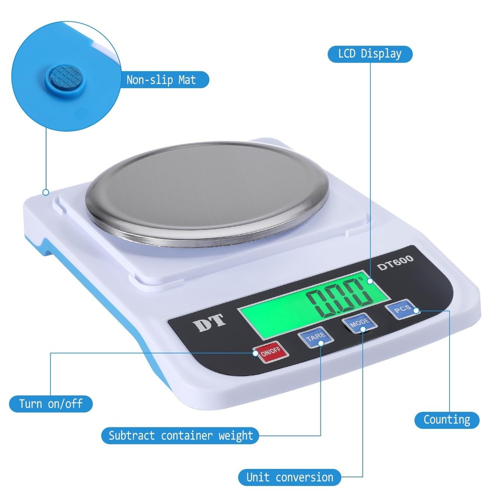 Digital Lab Scale Analytical Balance1000g/0.01g Precision Electronic Scale LCD