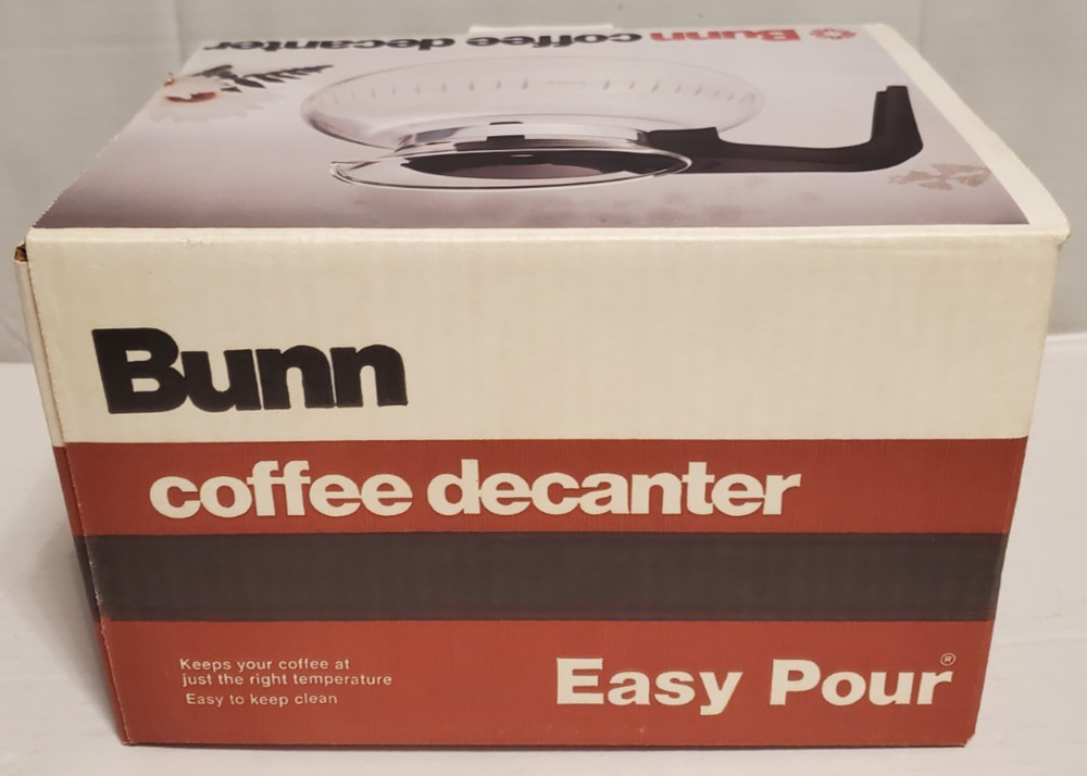 Bunn 8 Cup Replacement Glass Coffee Decanter, Black, Open Box