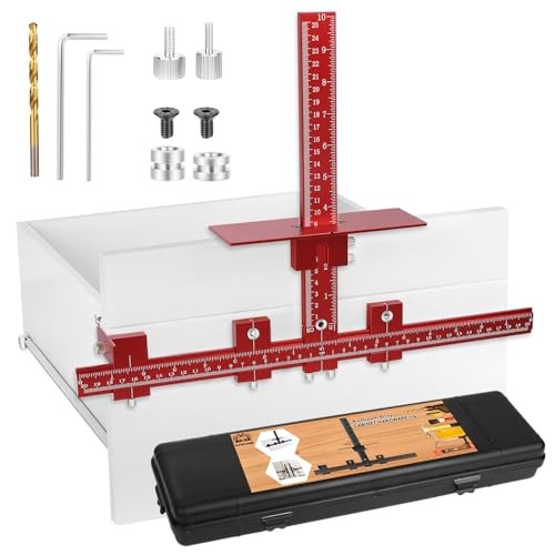 Cabinet Hardware Handle Jig,True Position Cabinet Installation Tools with Red