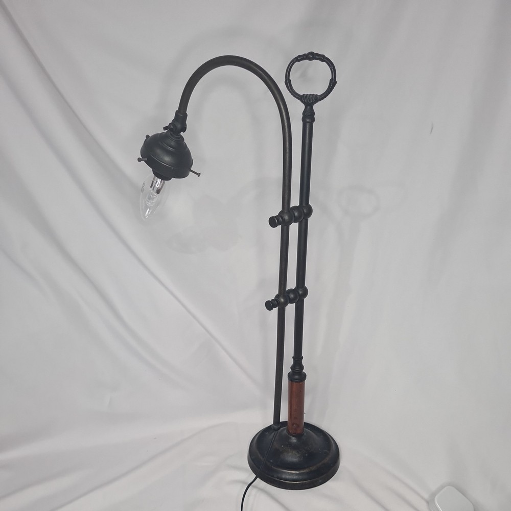 Statement Industrial Campaign Desk Lamp | Solid Heavyweight Task Light | 56cm