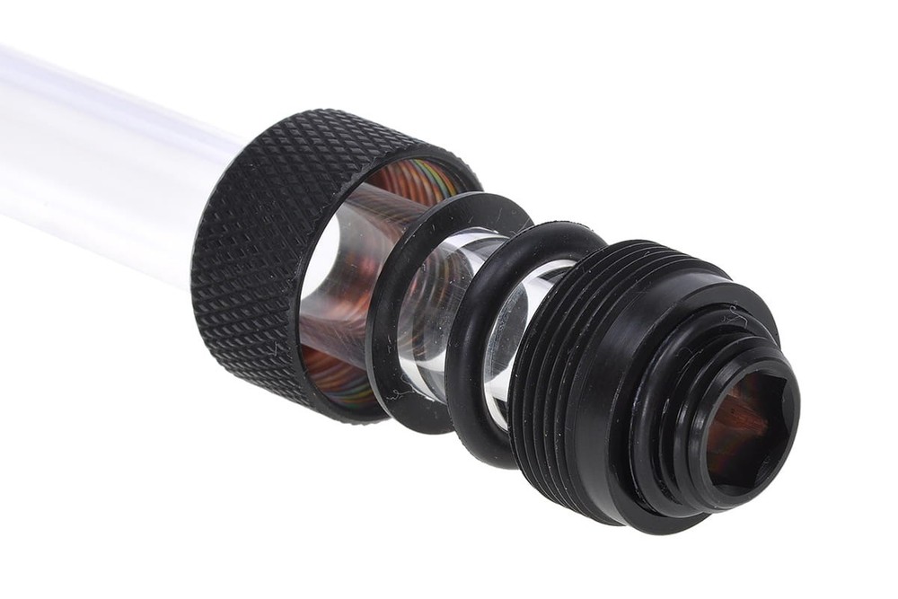Alphacool HT 13mm G1/4 HardTube Compression Fitting, Deep Black