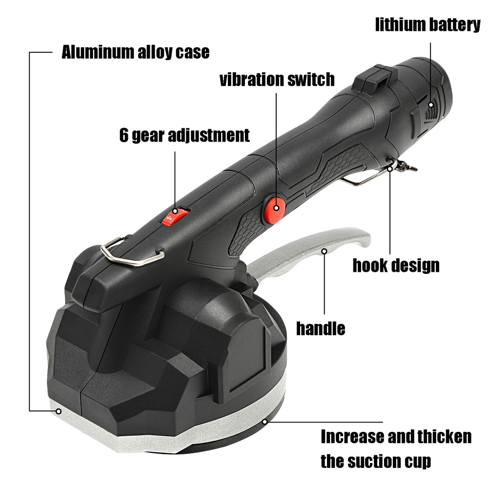 Tile Suction Cup Handheld Vibrator for Easy Tile Installation Tool