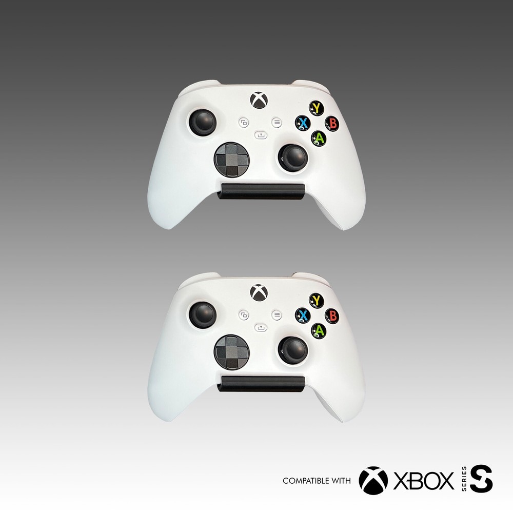 Xbox Series S Wall mount bracket with 2 controller mounts Xbox console Gaming