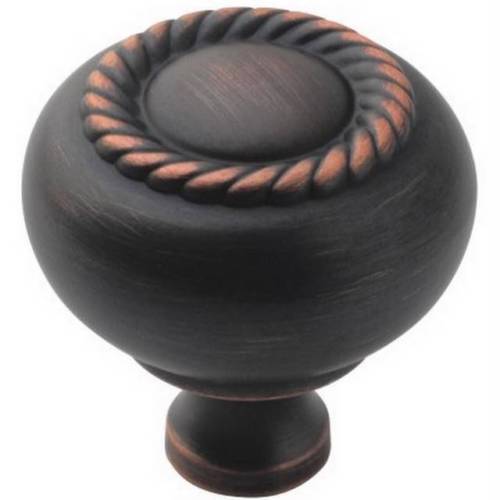 Amerock Allison Oil-Rubbed Bronze Kitchen Cabinet Knob Pull Braided Rope Braid
