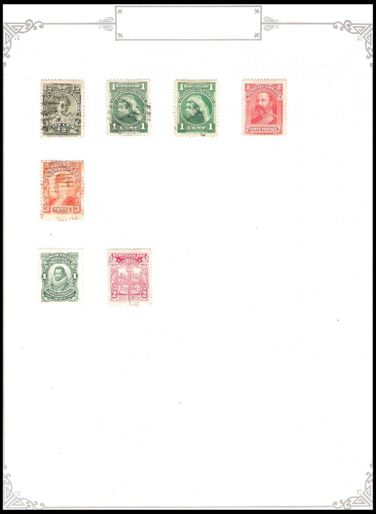 NEW FOUNDLAND MINT & USED COLLECTION ON 8 PAGES (M/U)