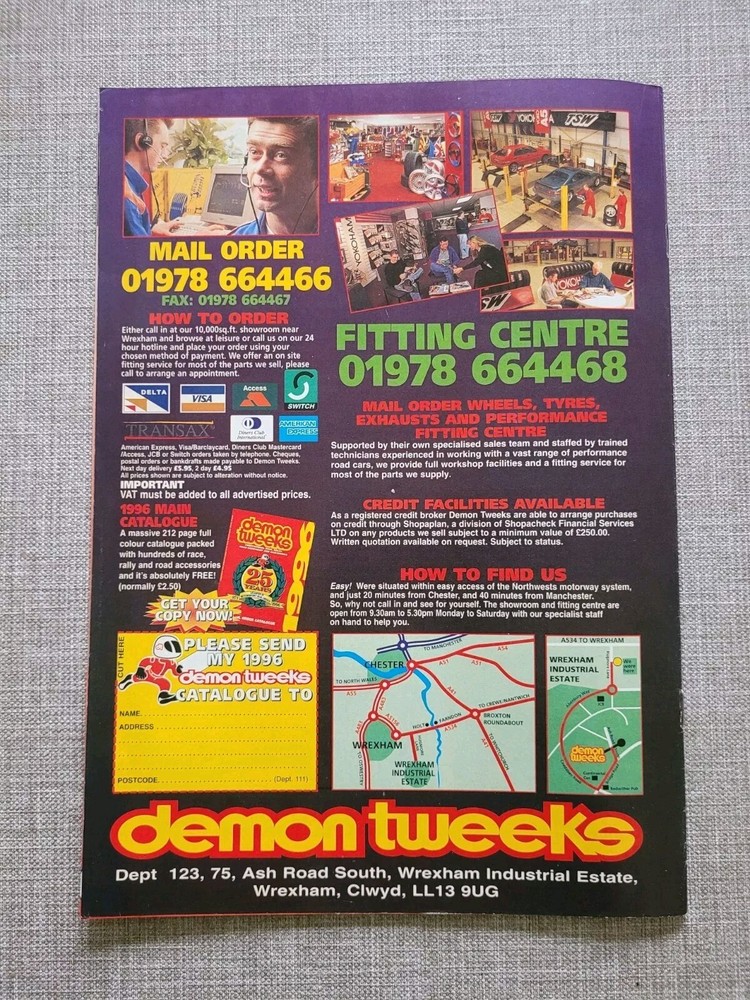 Demon Tweeks April 1996 Catalogue Brochure