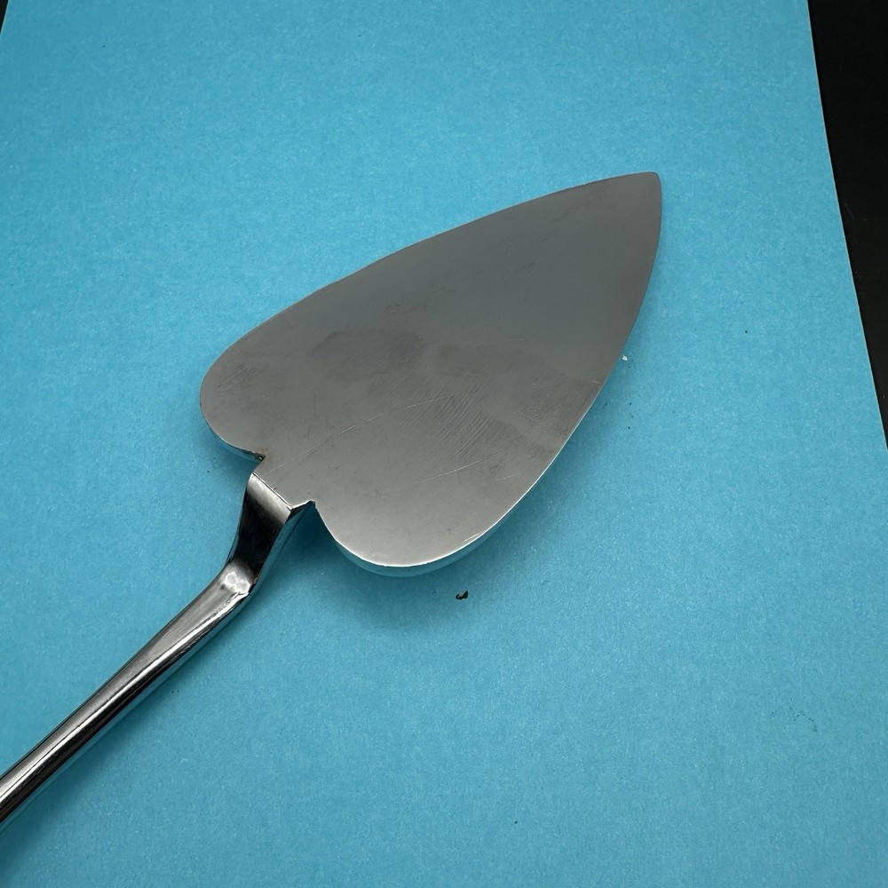 Silver Heart Cake Server 10" Pie Dessert Spatula Wedding Party