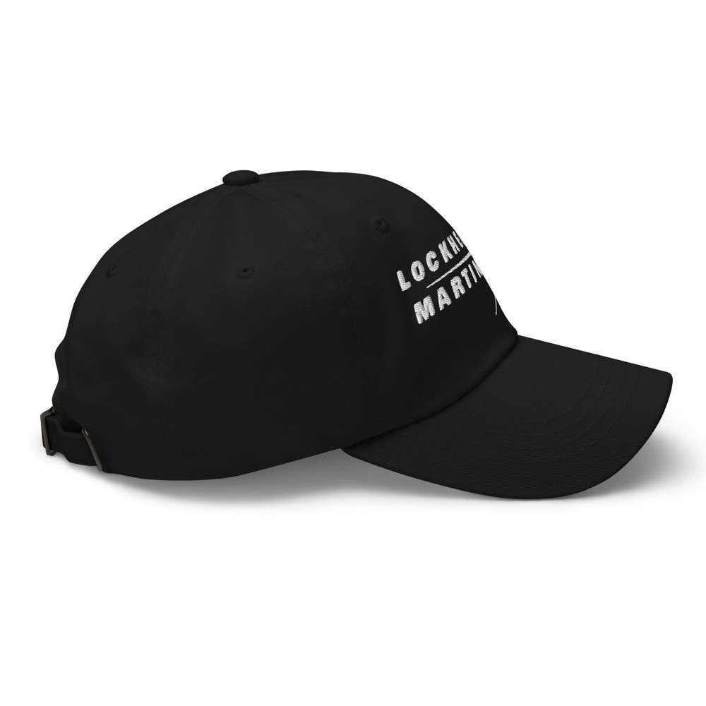 Lockheed Martin Embroidery Classic Dad cap Black Hat Yupoong