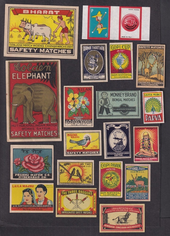 Matchbox labels collection (50)
