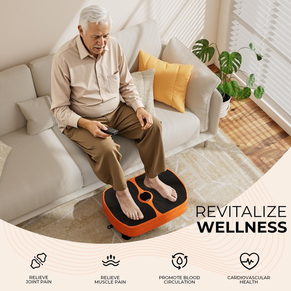 Vibration Plate Exercise Machine, Vibrating Plate for Lymphatic Drainage & We...