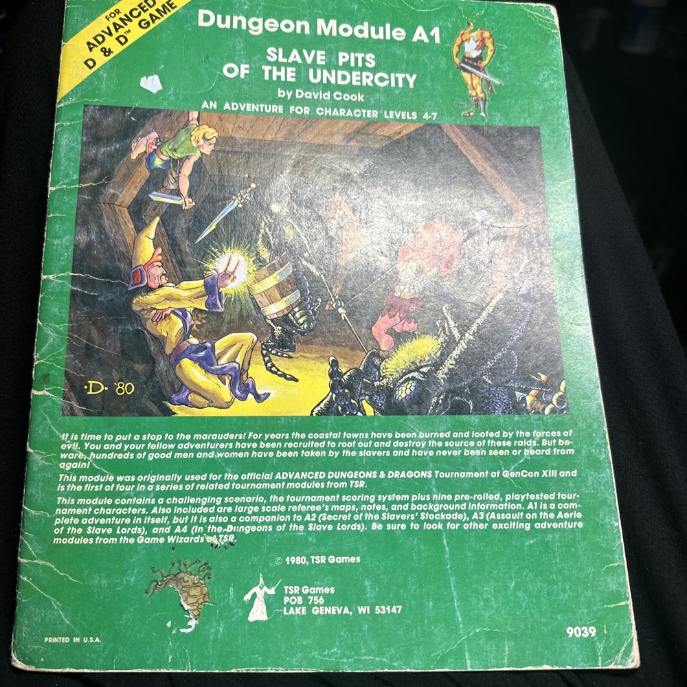Dungeon And Dragon Dungeon Manual A1