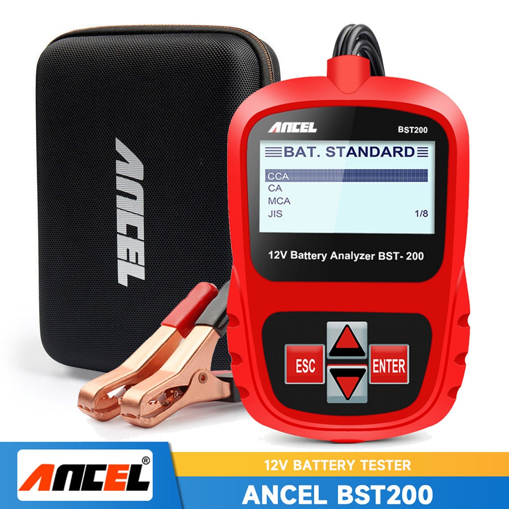 ANCEL BST200 Car Battery Load Tester 100~2000CCA Analyzer with Protective Bag