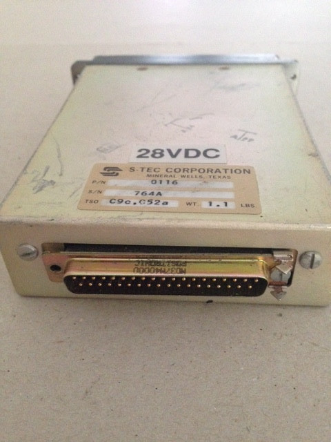 S-TEC Pitch Stabilization System (PSS) Display Unit 0116, 28VDC