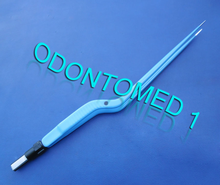 Bipolar Bayonet Forceps 10" Electrosurgical Instruments EL-005