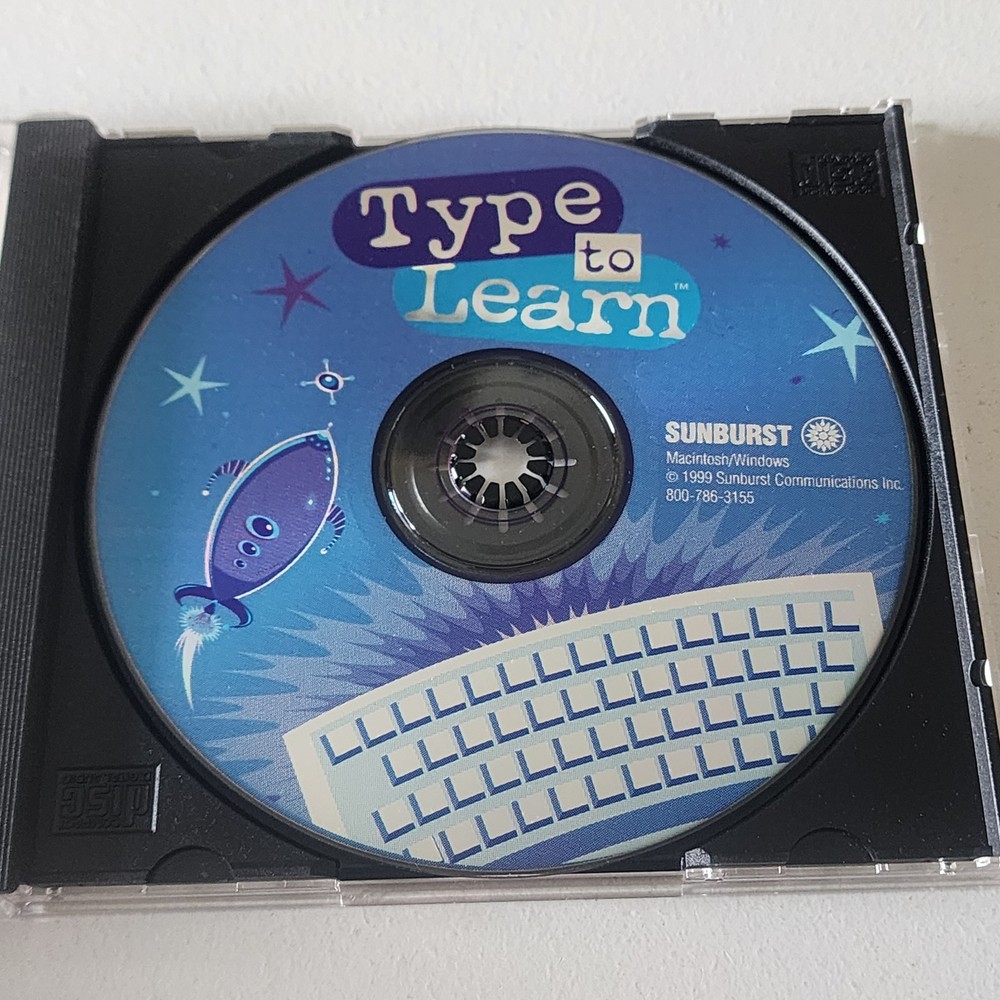 Type to Learn PC CD Rom | Sunburst Communications Typing Tutor Software Ages 8+