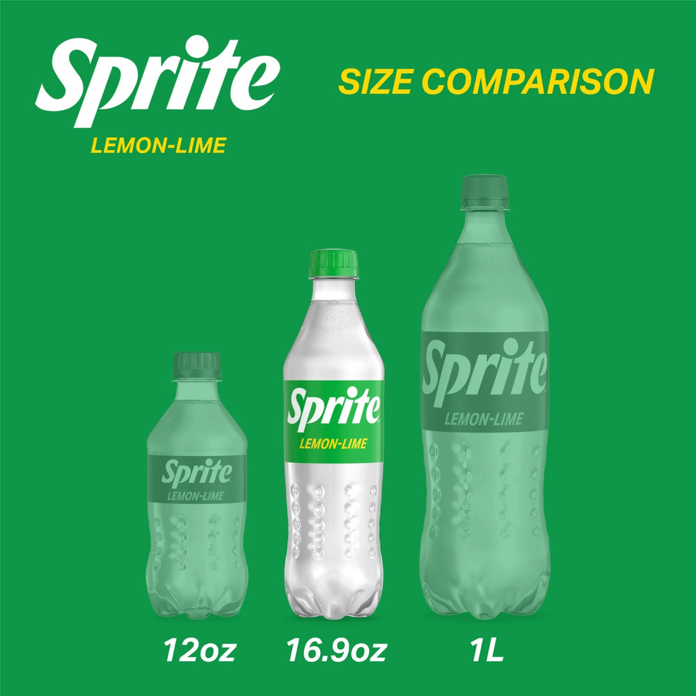 (Pack 2) Sprite Lemon Lime Soda 16.9 fl Oz Each 6 Pack Bottles