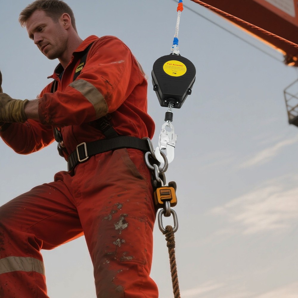 22.9ft Fall Arrester Fall Arrest Protector Fall Protection Gear Self-Retractable
