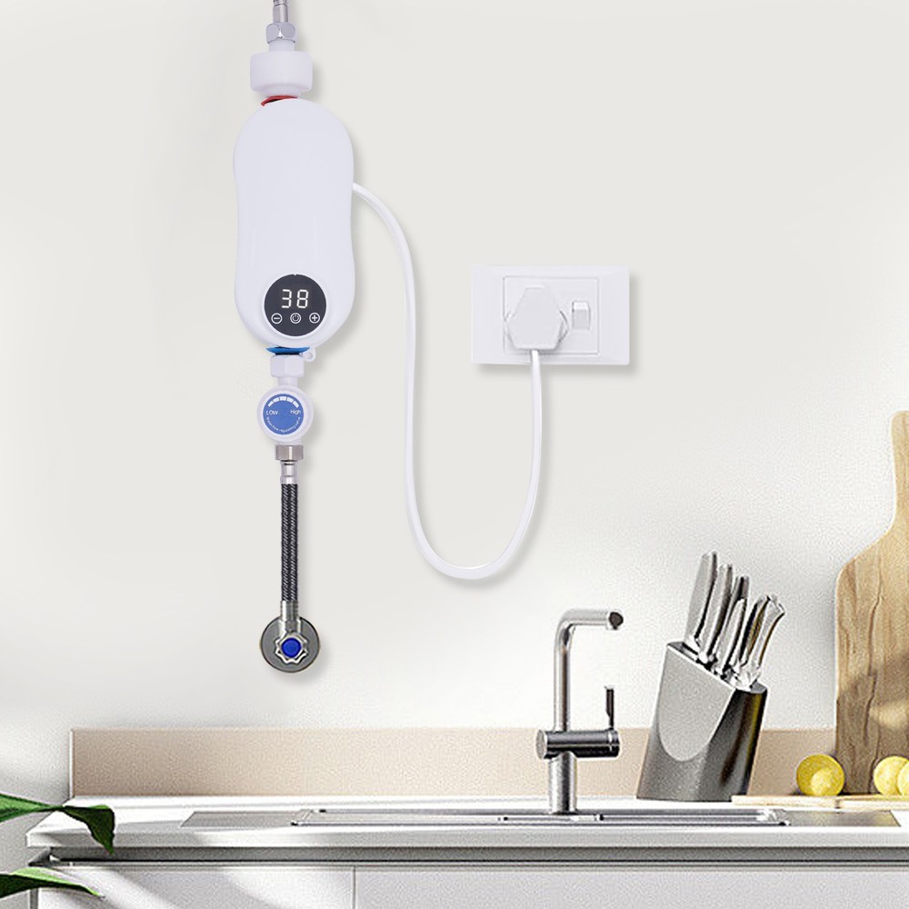 Mini Electric Hot Water Heater Instant Heating with Hand Spray 110V 3500W