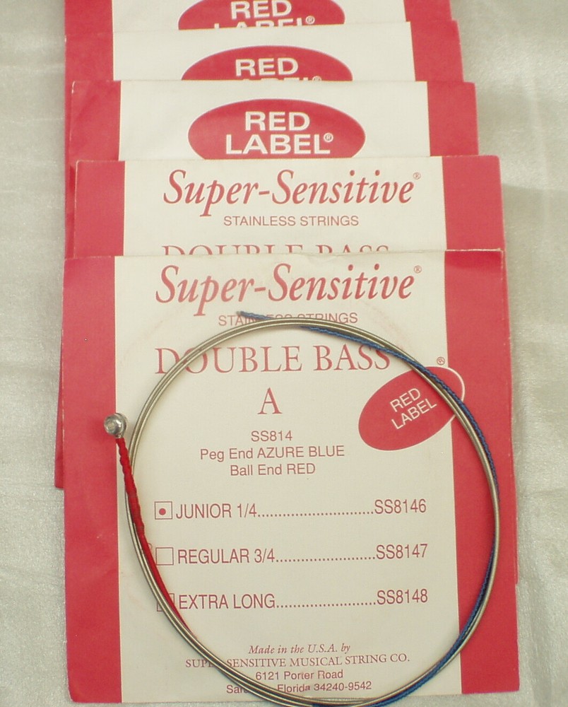 Super Sensitive Red Label JUNIOR Bass A string
