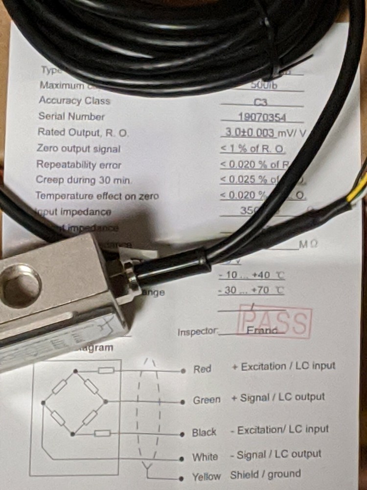 S TYPE  load cell RL20000, NS-500 ALLOY STEEL,500LB, Interchange