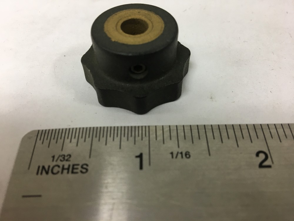 Vintage Black Bakelite Fluted Knob