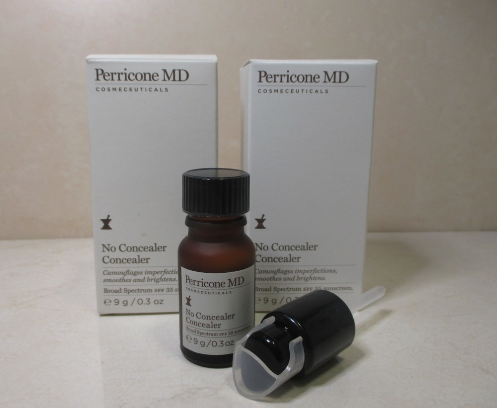 2 PC Perricone MD No  Concealer Concealer SPF 35 Universal Shade  .3oz , Boxed