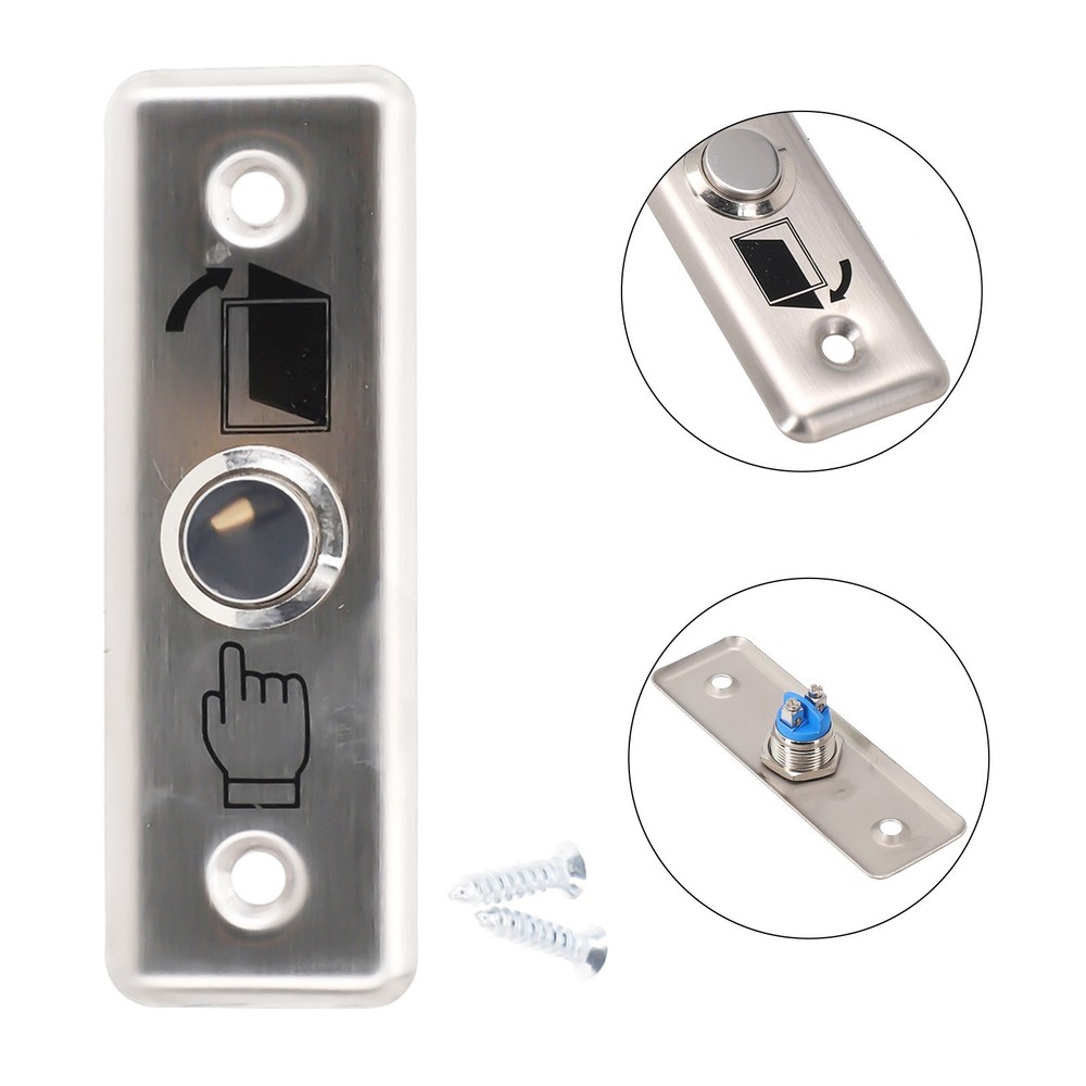 3A Metal Exit Switch Button Door Exit Push Release Button For Access Control GL