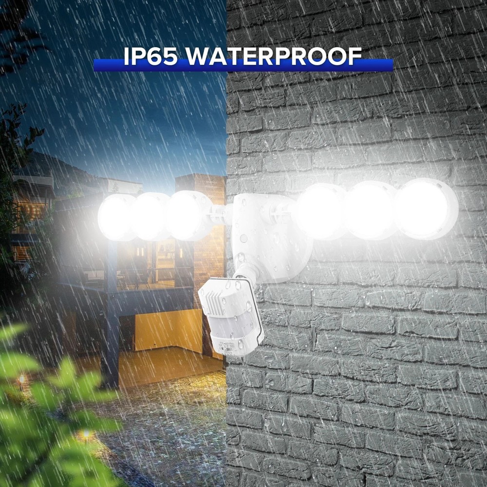 600W Motion Sensor LED Security Lights Outdoor Floodlight Wall Mount Wired Light