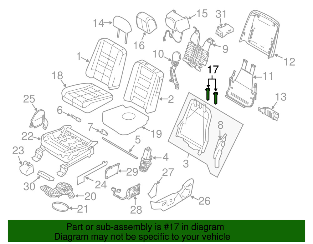 Genuine Ford Headrest Guide CU5Z96610A16BB