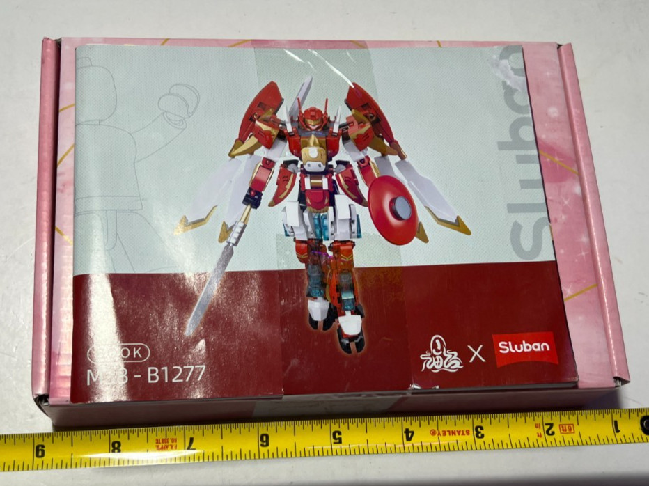 Transforming Mech Robot Building Blocks Set Red Mecha 248pcs