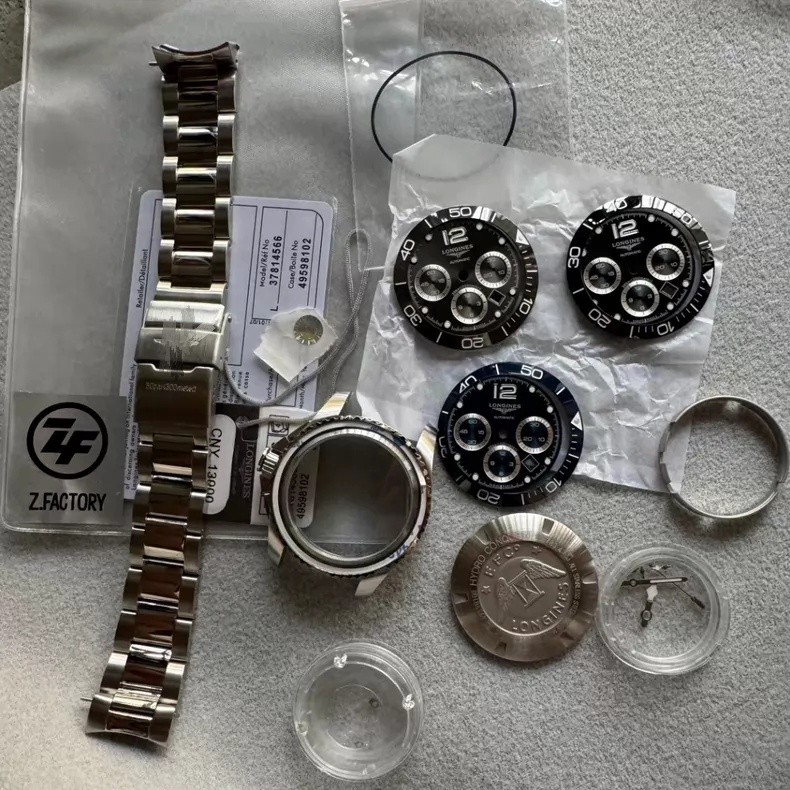 For DIY Watch Steel Case kit For 7750 Movement