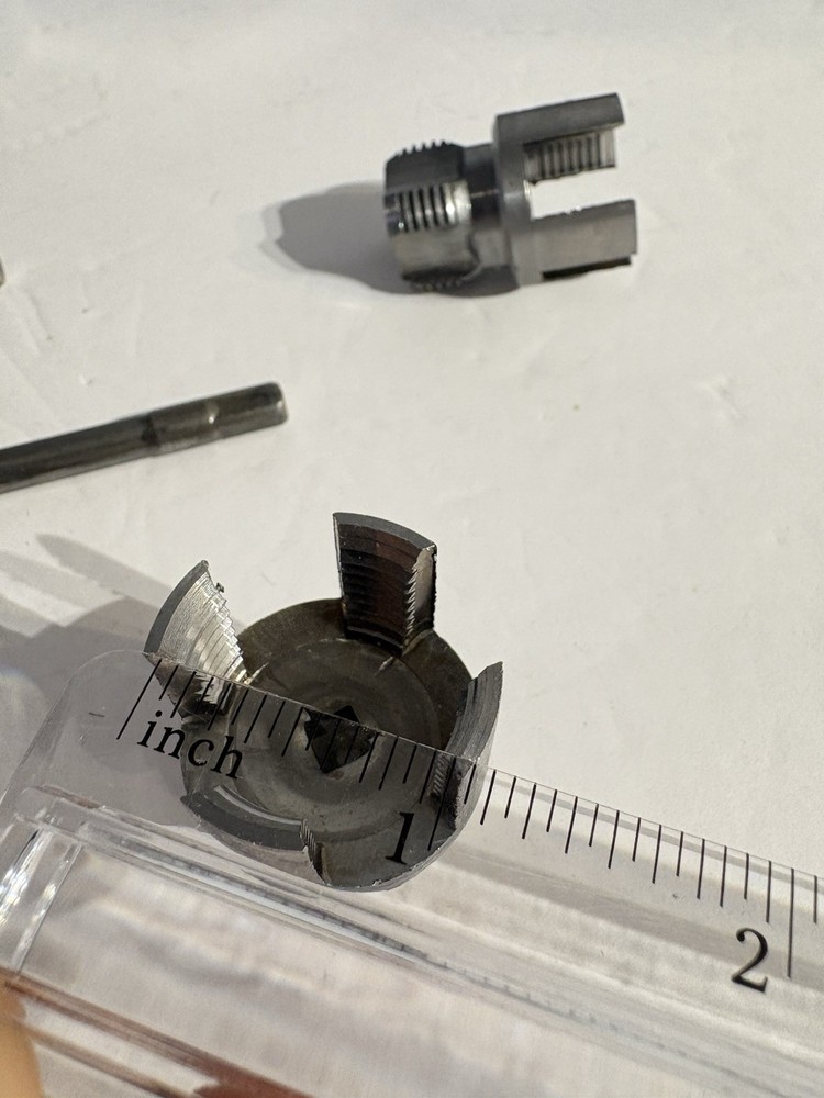 Lot of 2 PVC Pipe Threading Tool Internal External Thread Maker 1”