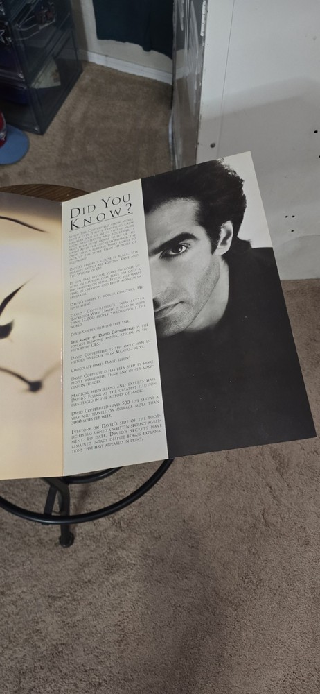 The Magic of David Copperfield - Signed 1992 Program Guide.