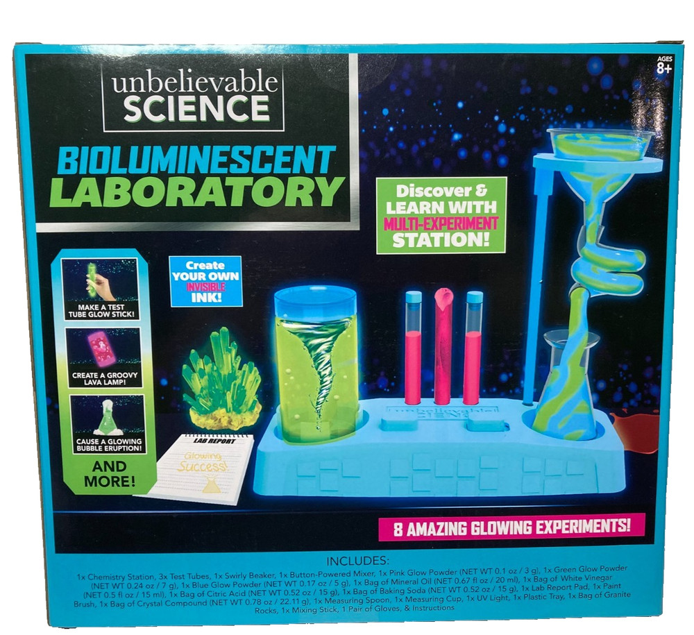 Unbelievable Science Bioluminescent Laboratory RMS Glowing Experiments