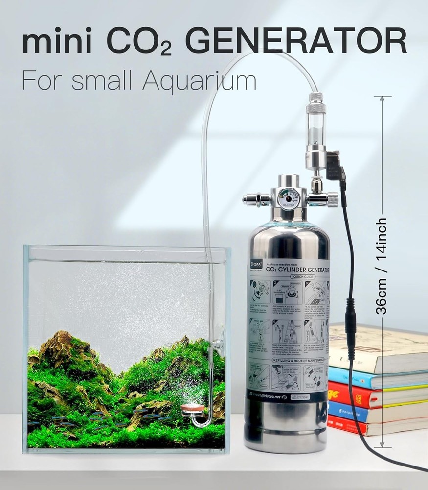 Complete Aquarium CO2 System with Solenoid Valve--