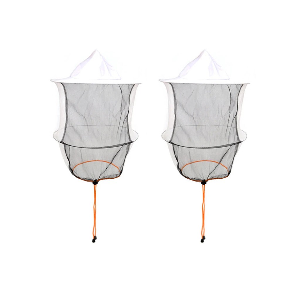 2pcs Stay Protected With Mesh Beekeeping Hat Premium Fabric For Beekeepers