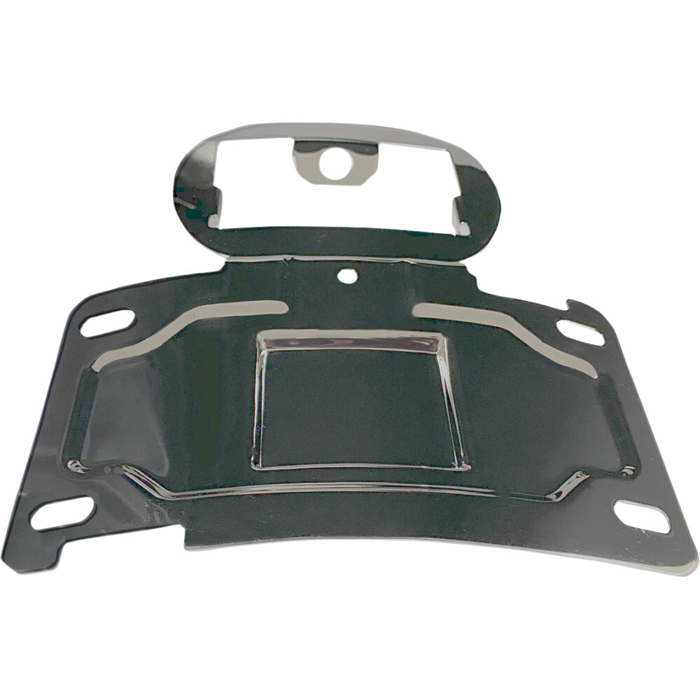 Custom Dynamics License Plate Mount/Relocation - Chrome | CD-TLLP-KIT-C
